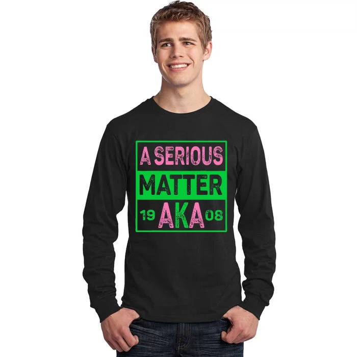 A Serious Matter J15 FounderS Day Pink And Green Aka Tall Long Sleeve T-Shirt