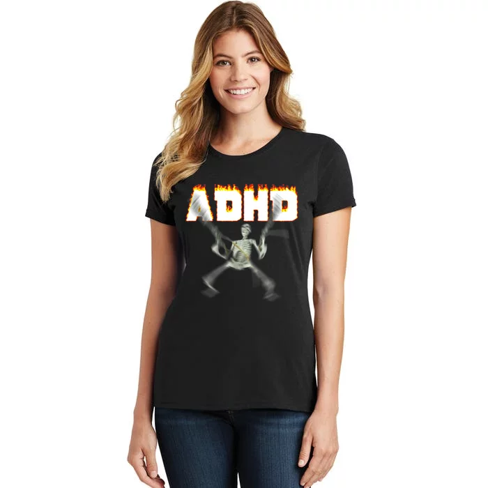 ADHD Skeleton Meme Women's T-Shirt