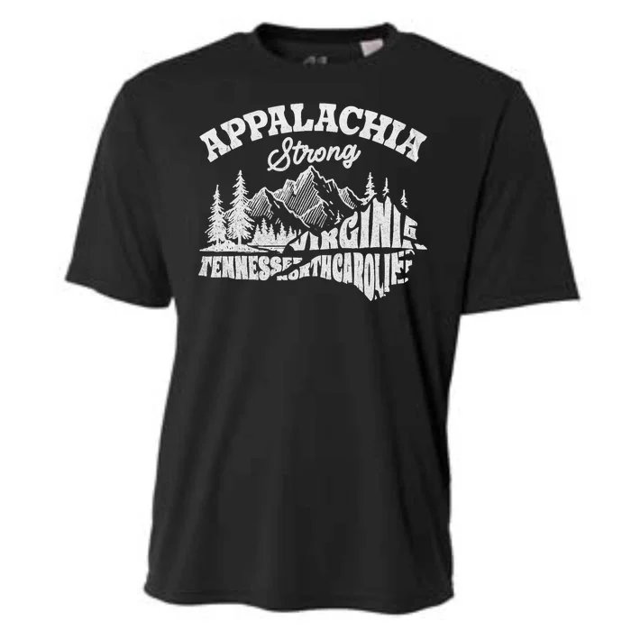 Appalachia Strong Mountain Outdoors Hiking Nc Design Cooling Performance Crew T-Shirt