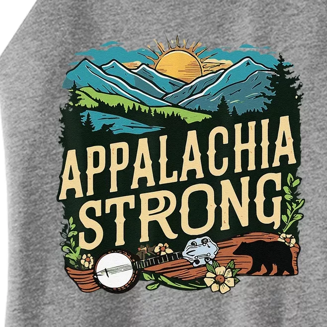 Appalachia Strong Merch And Gifts Women’s Perfect Tri Rocker Tank