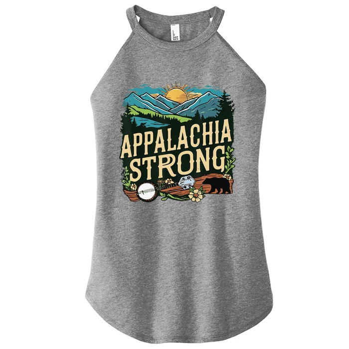 Appalachia Strong Merch And Gifts Women’s Perfect Tri Rocker Tank