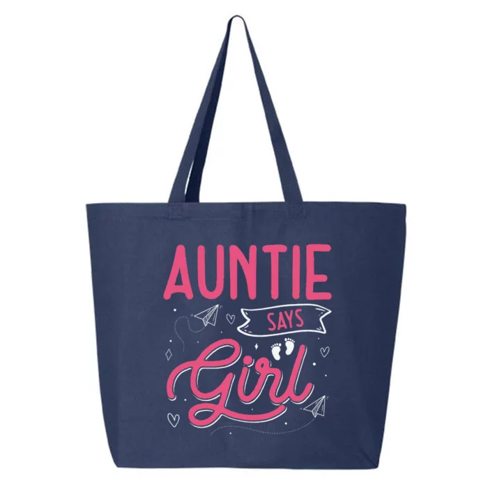 Auntie Says Matching Family Team Gender Reveal 25L Jumbo Tote