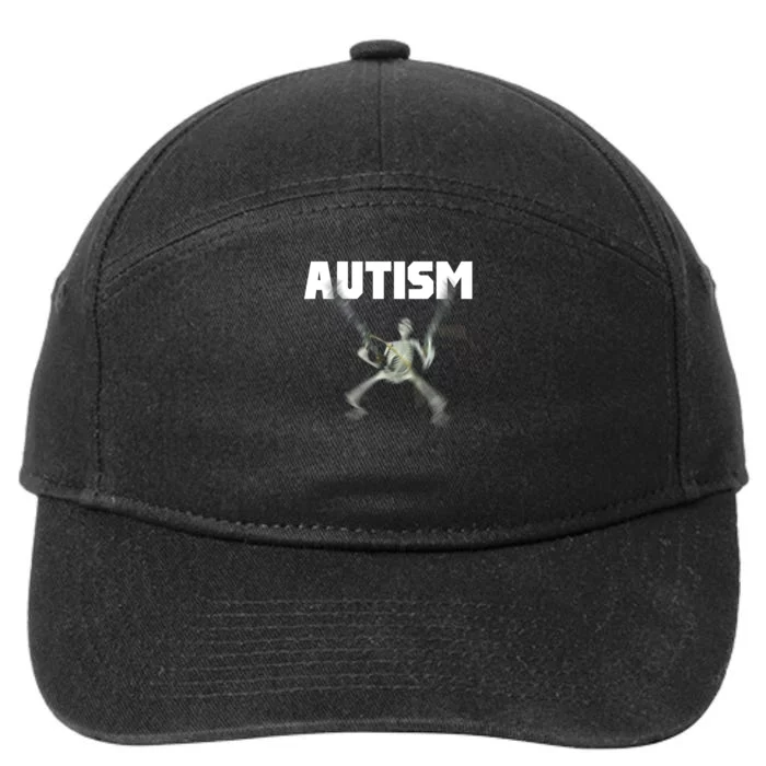 Autism Skeleton Meme 7-Panel Snapback Hat