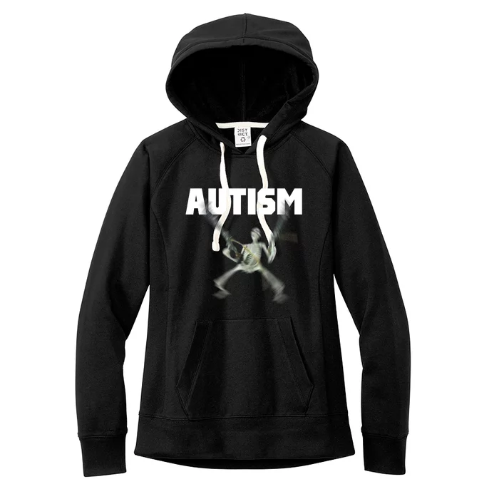 Autism Skeleton Meme Women's Fleece Hoodie