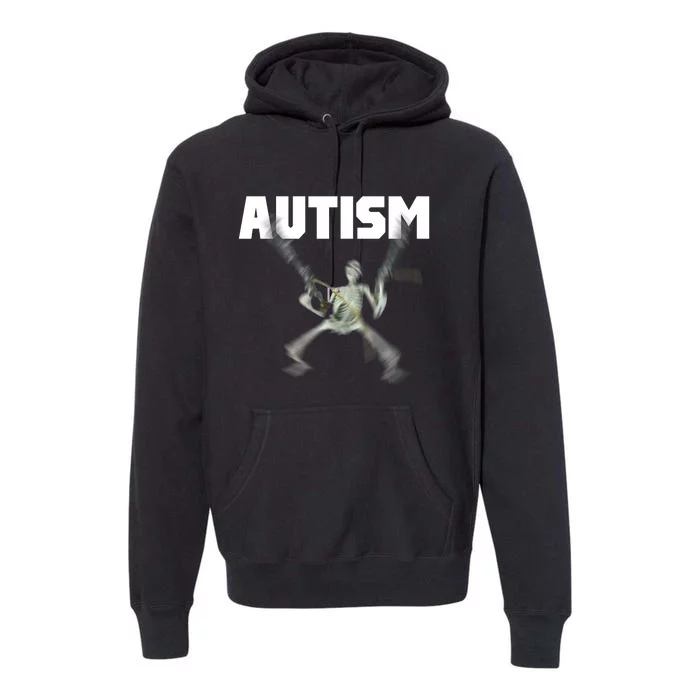 Autism Skeleton Meme Premium Hoodie