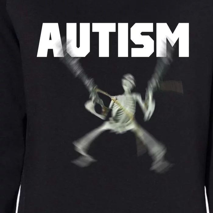 Autism Skeleton Meme Womens California Wash Sweatshirt