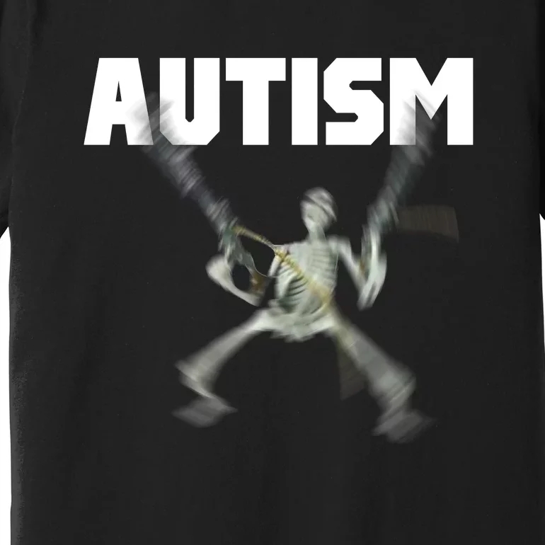 Autism Skeleton Meme Premium T-Shirt