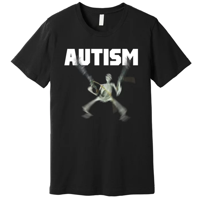 Autism Skeleton Meme Premium T-Shirt