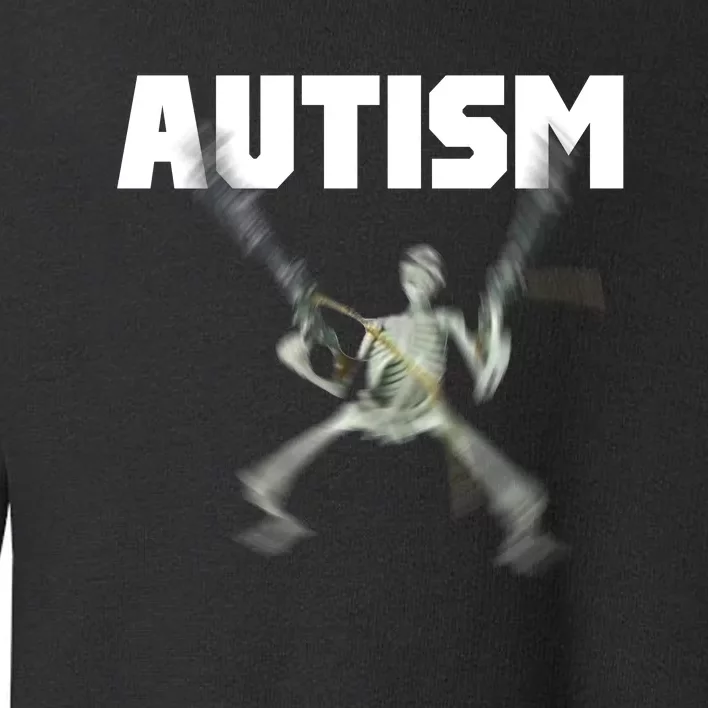 Autism Skeleton Meme Toddler Sweatshirt