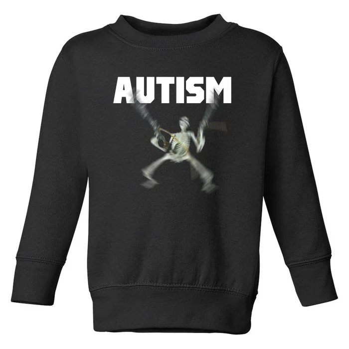 Autism Skeleton Meme Toddler Sweatshirt