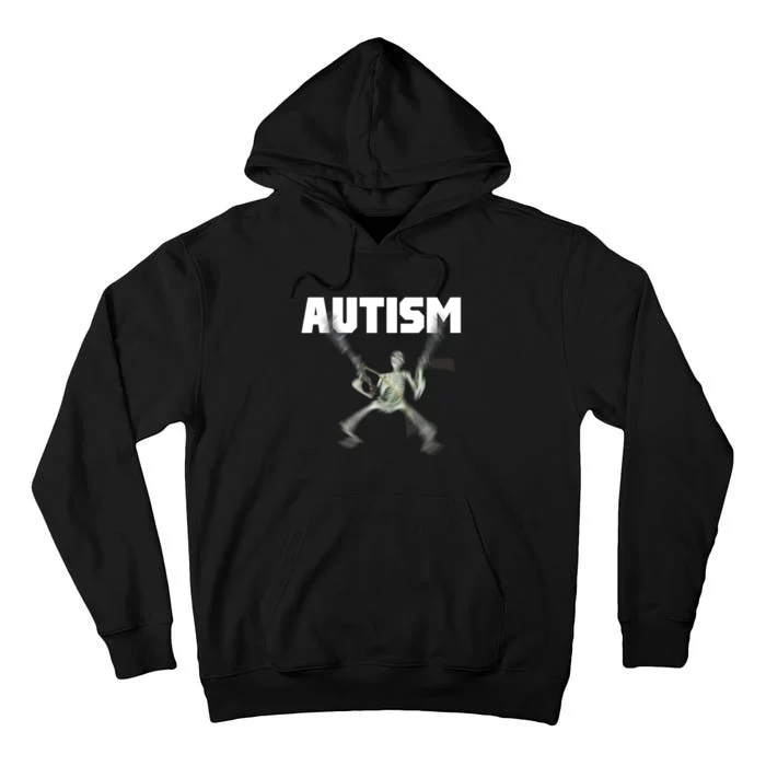 Autism Skeleton Meme Tall Hoodie