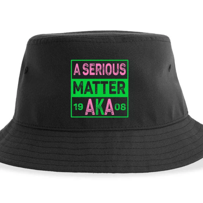 A Serious Matter J15 Founders Day Pink And Green AKA Women Sustainable Bucket Hat