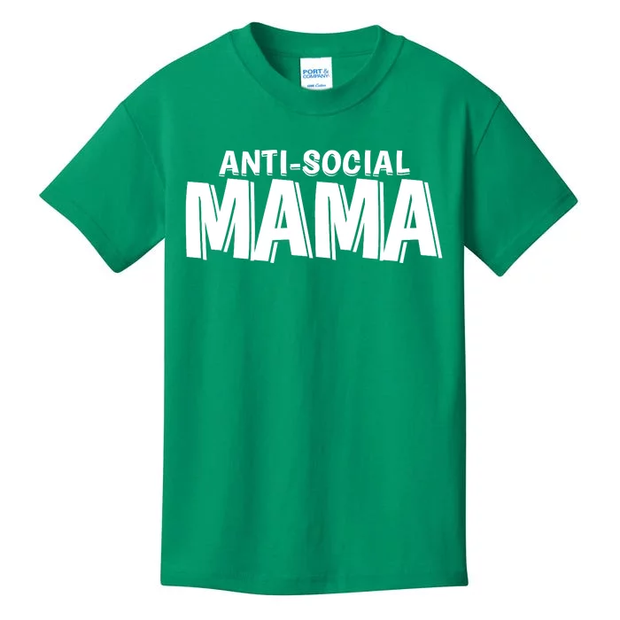 Anti Social Mama Funny Mother's Day Kids T-Shirt