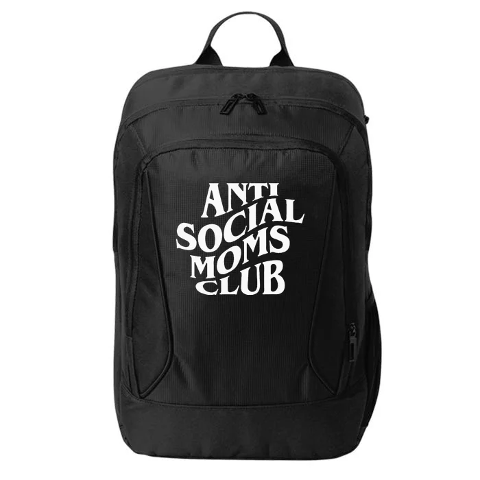 Anti Social Moms Club Funny City Backpack