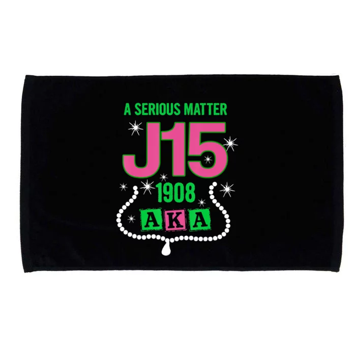 A Serious Matter J15 Founder's Day Pink And Green Aka Gift Microfiber Hand Towel