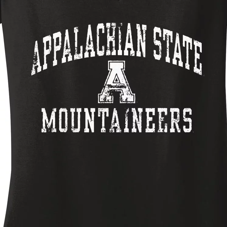 APP STATE MOUNTAINEERS APP MERCH 17 Women's V-Neck T-Shirt