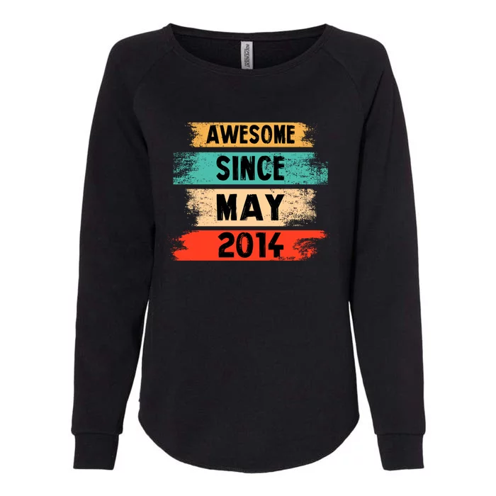 Awesome Since March 2014 Vintage 8 Gift Womens California Wash Sweatshirt