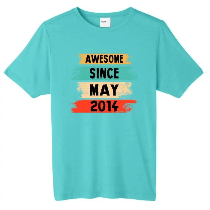 Awesome Since March 2014 Vintage 8 Gift ChromaSoft Performance T-Shirt