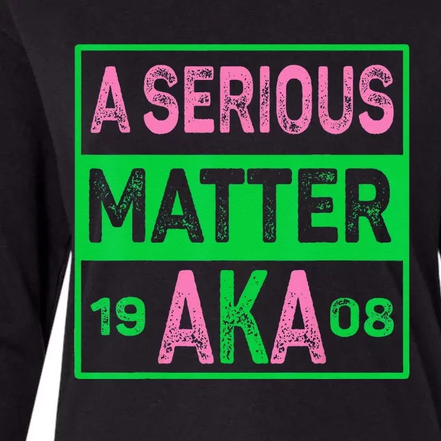 A Serious Matter J15 Founders Day Pink And Green AKA Women Womens Cotton Relaxed Long Sleeve T-Shirt