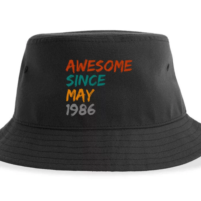 Awesome Since May 1986 Sustainable Bucket Hat