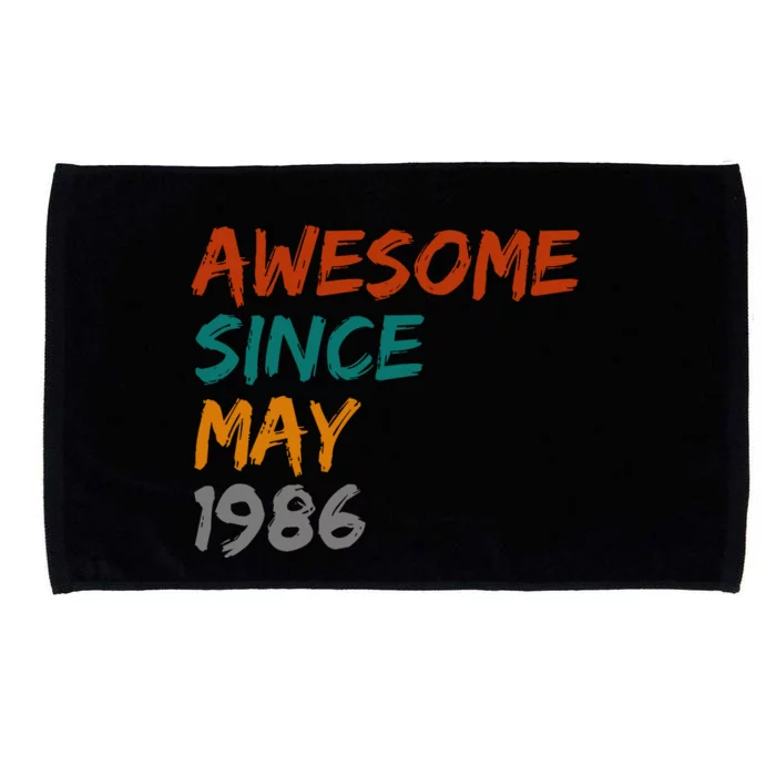 Awesome Since May 1986 Microfiber Hand Towel