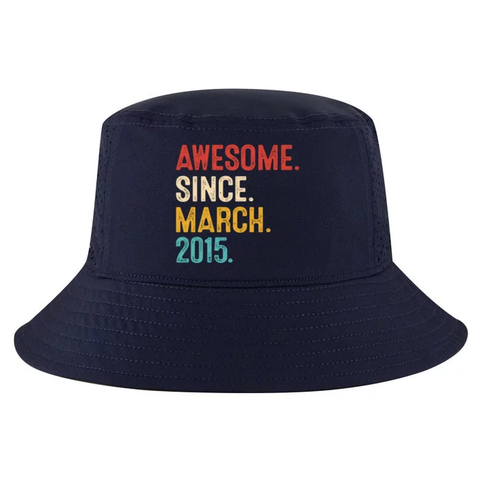 Awesome Since March 2015 8th Birthday Retro 8 Years Old Gift Cool Comfort Performance Bucket Hat