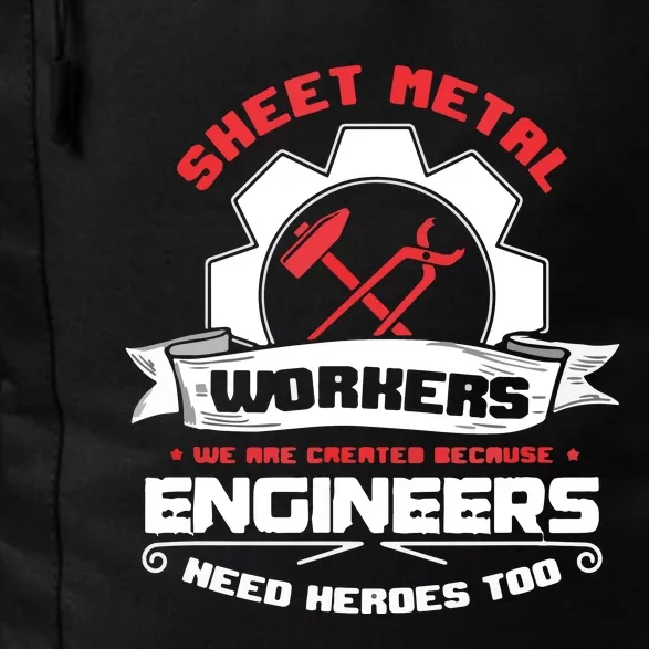 Awesome Sheet Metal Worker Engineer's Heroes Welder Daily Commute Backpack