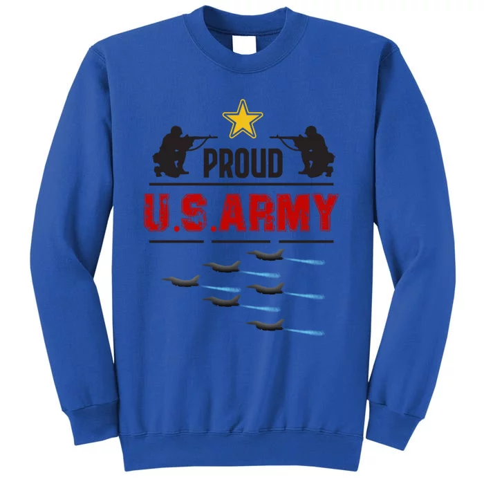 Army Soldiers Mom Flag Plane Dad Military Party Gift Sweatshirt