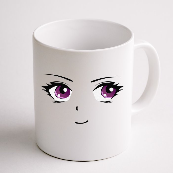 Anime Shoujo Manga Josei Big Eyes Front & Back Coffee Mug