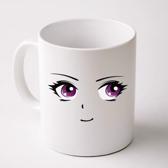 Anime Shoujo Manga Josei Big Eyes Front & Back Coffee Mug