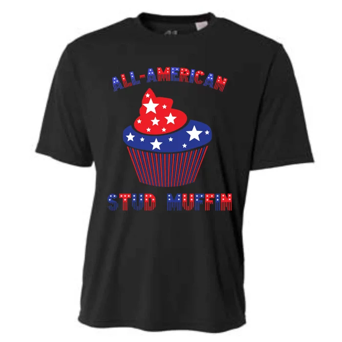 Allamerican Stud Muffin Cool Gift Cool Gift Cooling Performance Crew T-Shirt