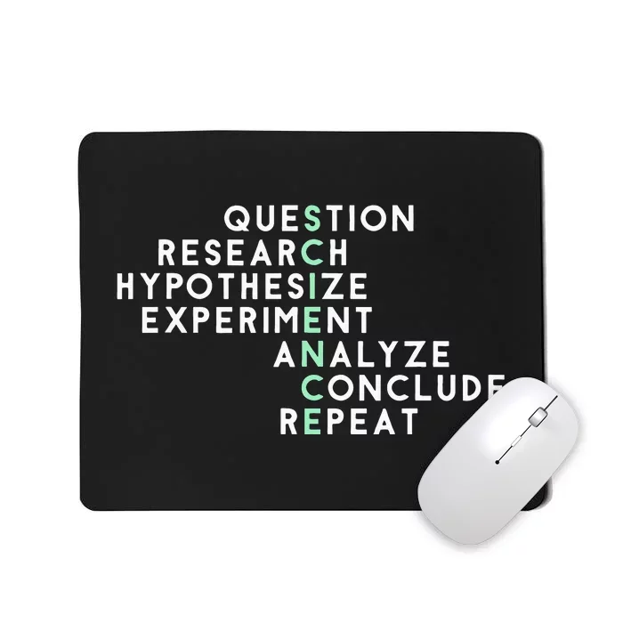 Acrostic Scientific Method Research Experiment Science Mousepad