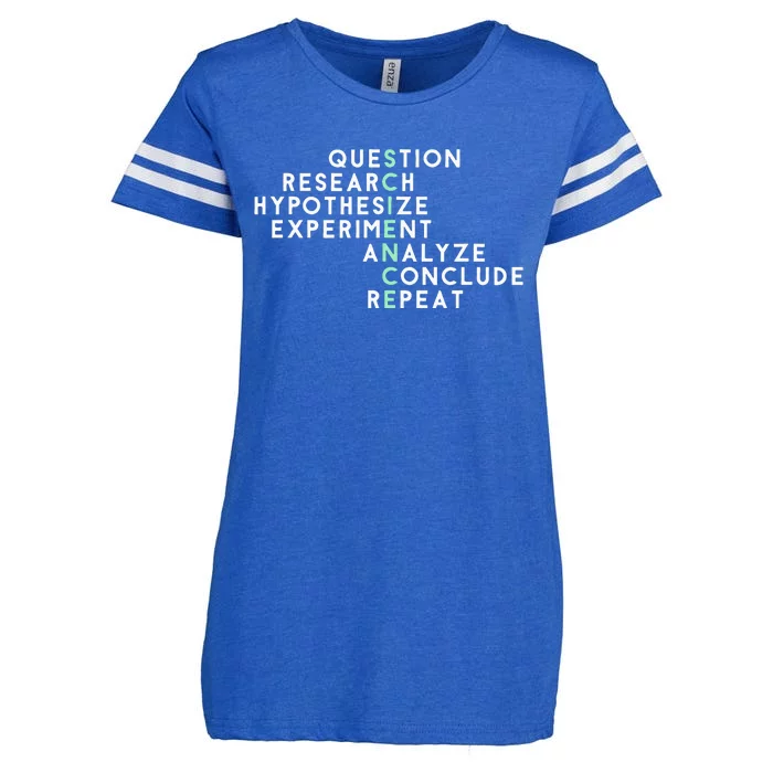 Acrostic Scientific Method Research Experiment Science Enza Ladies Jersey Football T-Shirt