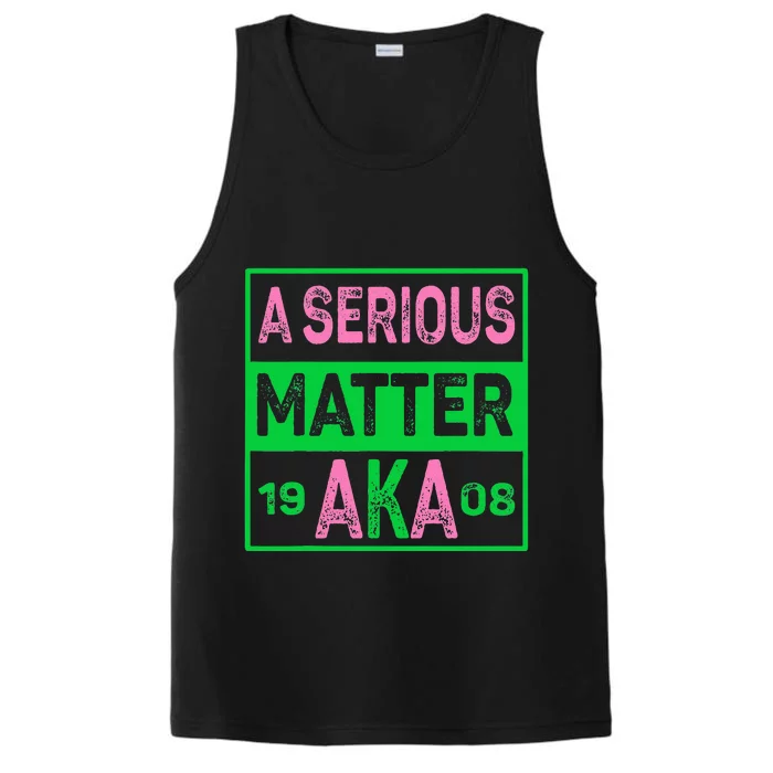 A Serious Matter J15 Founders Day Pink And Green AKA Women Performance Tank