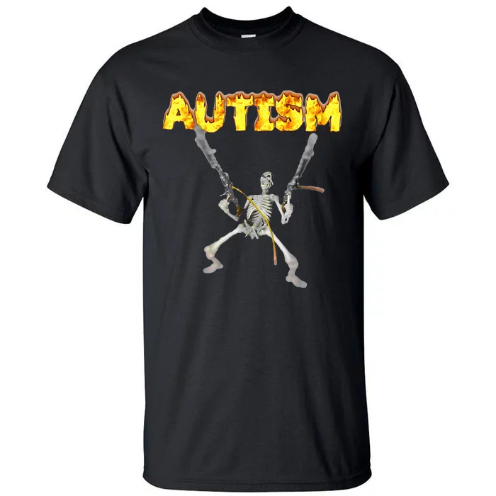 Autism Skeleton Meme Tall T-Shirt