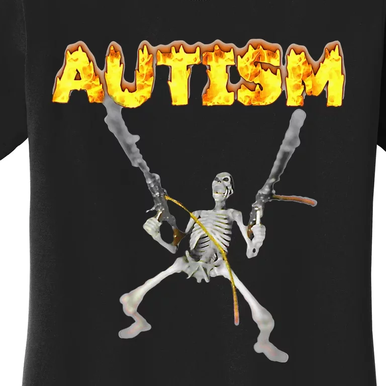 Autism Skeleton Meme Women's T-Shirt