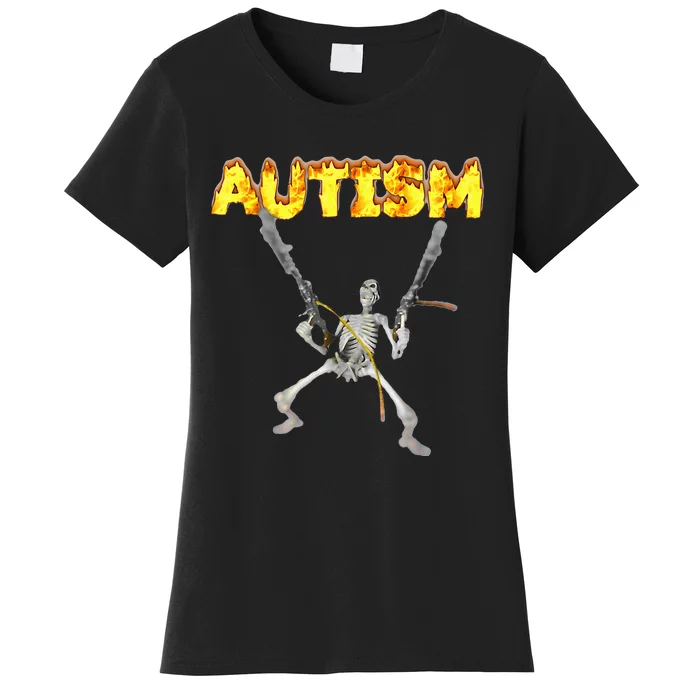 Autism Skeleton Meme Women's T-Shirt