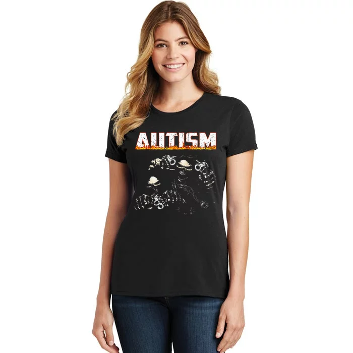 Autism Skeleton Meme Halloween Costume Spooky Season Women's T-Shirt