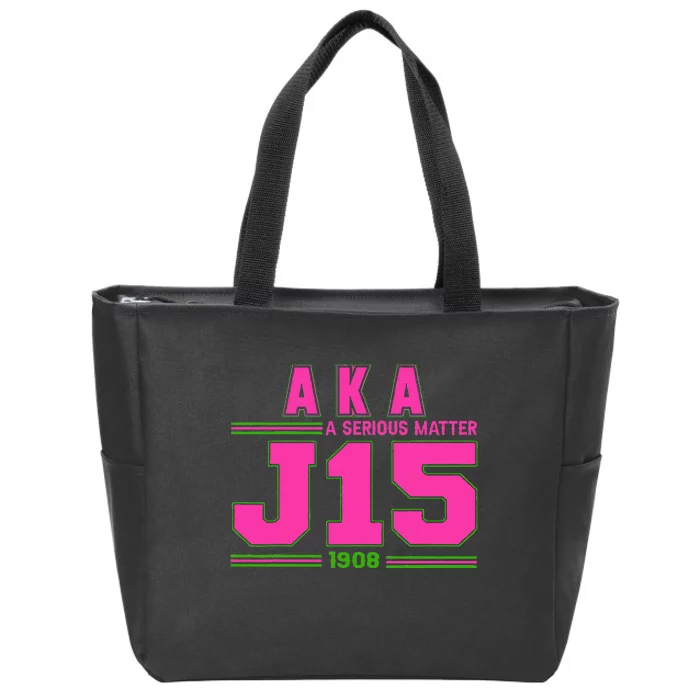 A Serious Matter J15 Founders Day And Green Aka Zip Tote Bag