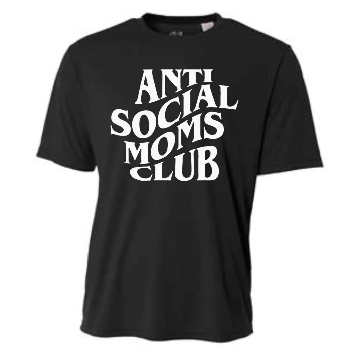 Anti Social Moms Club Funny Cooling Performance Crew T-Shirt