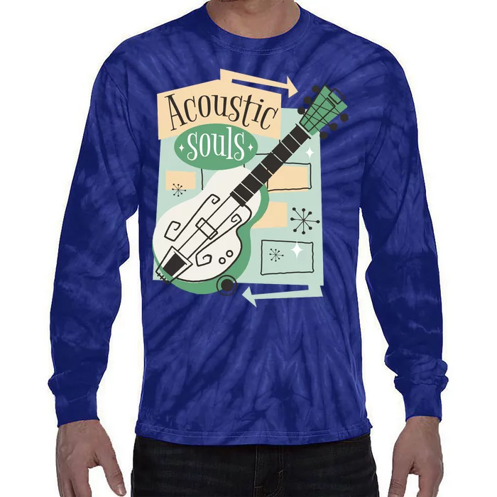 Acoustic Souls Musical Guitar Tie-Dye Long Sleeve Shirt