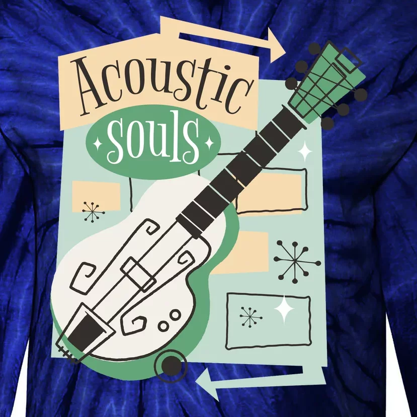 Acoustic Souls Musical Guitar Tie-Dye Long Sleeve Shirt