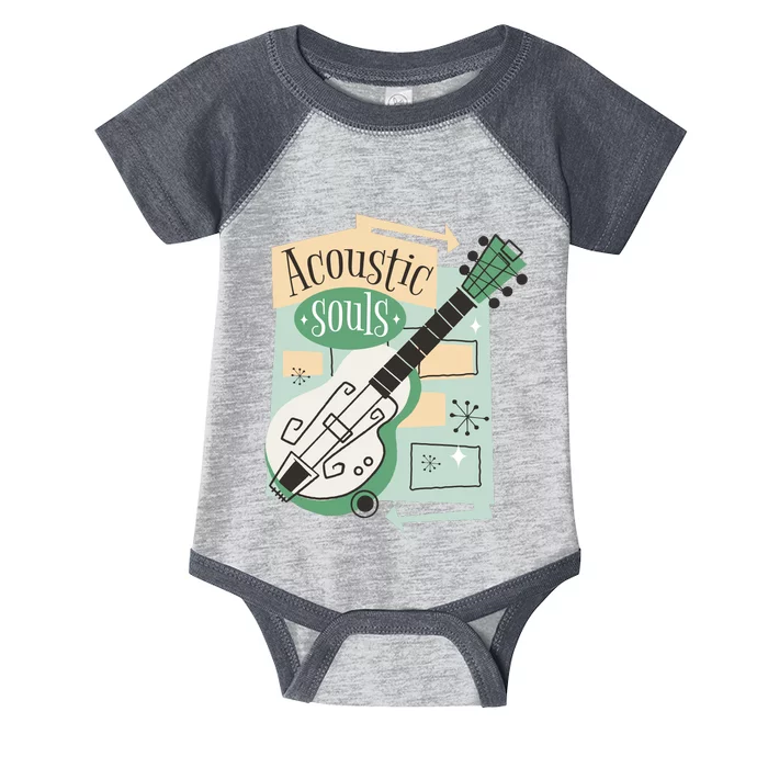 Acoustic Souls Musical Guitar Infant Baby Jersey Bodysuit