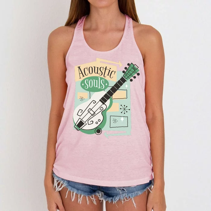 Acoustic Souls Musical Guitar Women's Knotted Racerback Tank