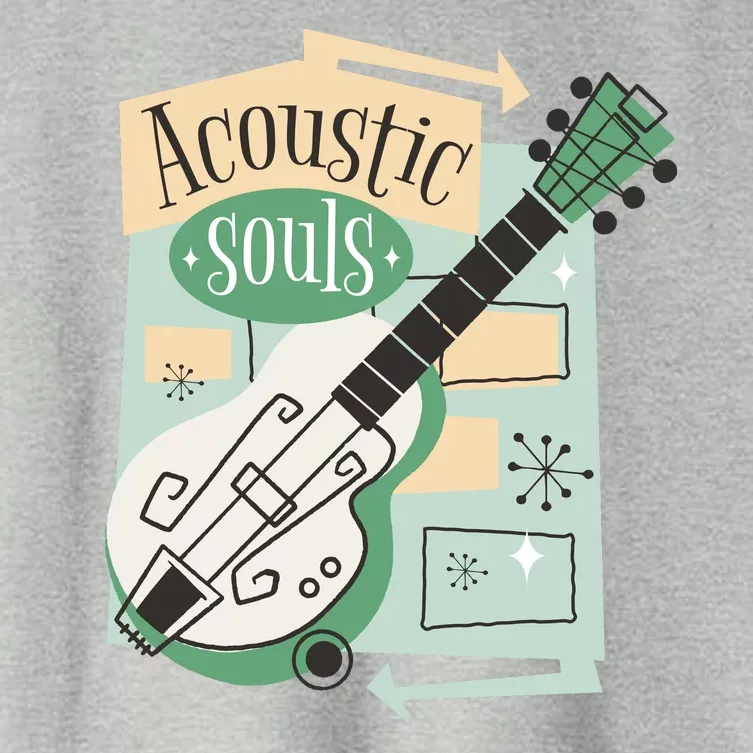 Acoustic Souls Musical Guitar Women's Crop Top Tee