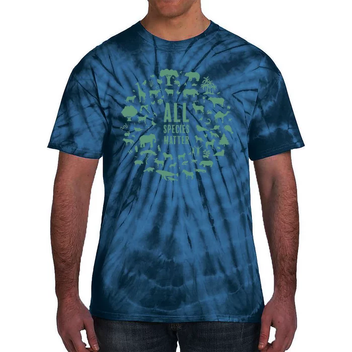 All Species Matter Global Warming Awareness Earth Day Tie-Dye T-Shirt