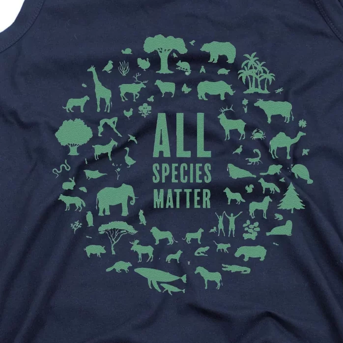 All Species Matter Global Warming Awareness Earth Day Tank Top