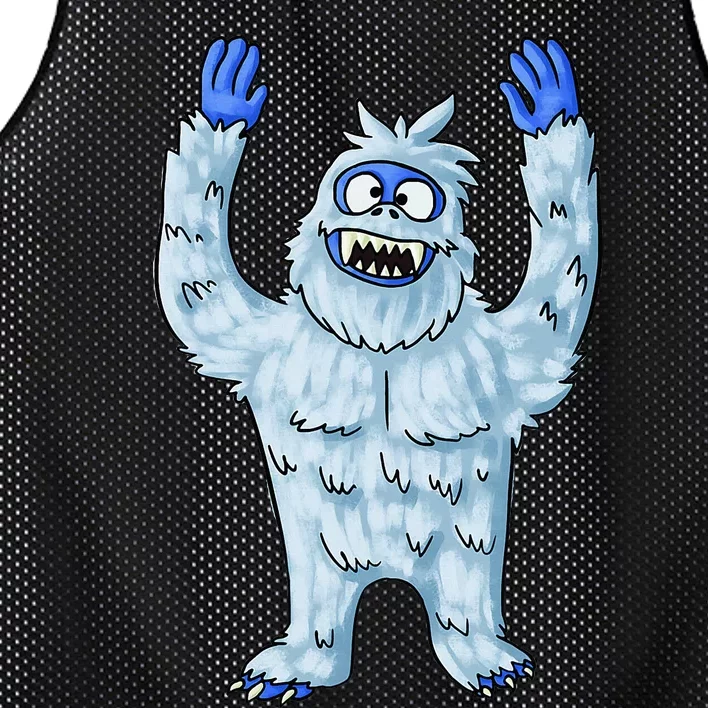 Abominable Snow Monster Christmas Abominable Snowman Mesh Reversible Basketball Jersey Tank