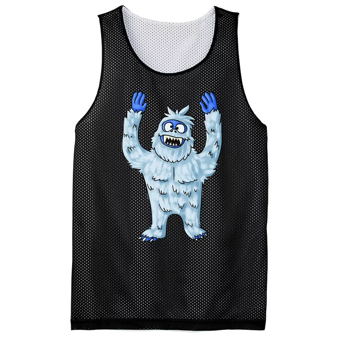 Abominable Snow Monster Christmas Abominable Snowman Mesh Reversible Basketball Jersey Tank