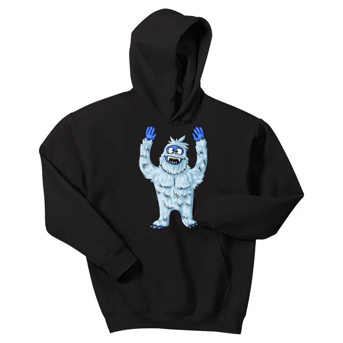 Abominable Snow Monster Christmas Abominable Snowman Kids Hoodie